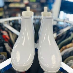 Hunter Ankle Chelsea Rain Boots Light Blue